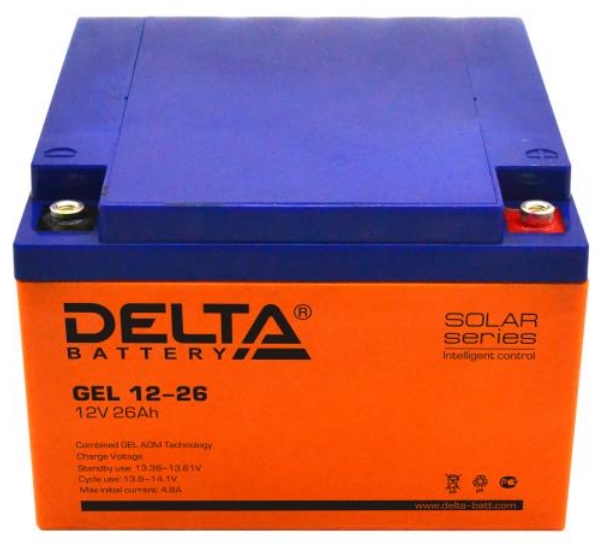 Аккумулятор Delta GEL 12-26 12В/26Ач